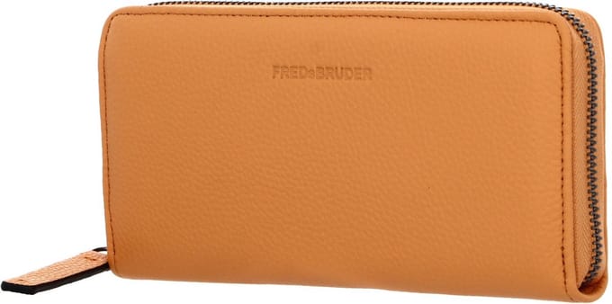 FREDsBRUDER Leren Portemonnee Hendassa Big Wallet Papaya Abrikoos