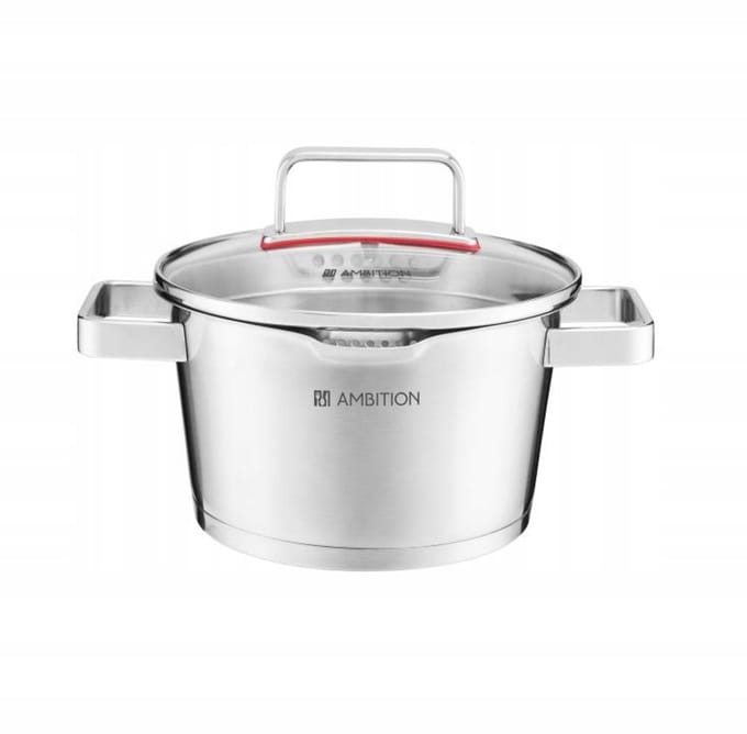 Ambition RVS Pan met Zeefdeksel Selectie 18 cm 2,2L