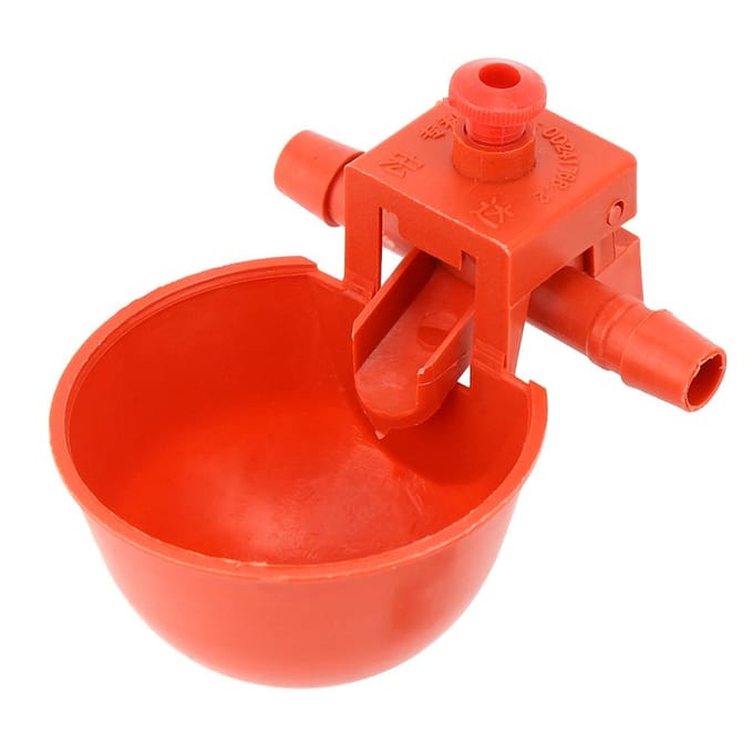 10 stuks Kip Pluimvee Drinker Waterer Waterkom Beker Drinkwater Gereedschap Kooi Accessoires red