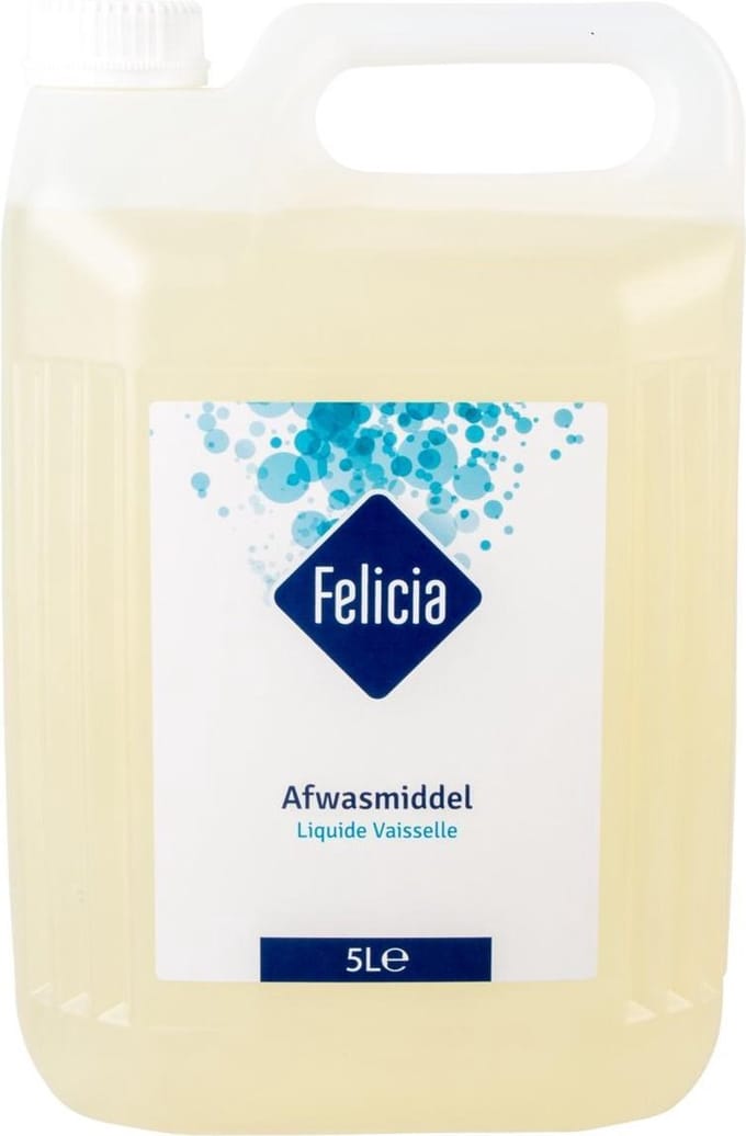 Felicia - Afwasmiddel - 5 Liter - Neutraal - Grootverpakking - Horeca