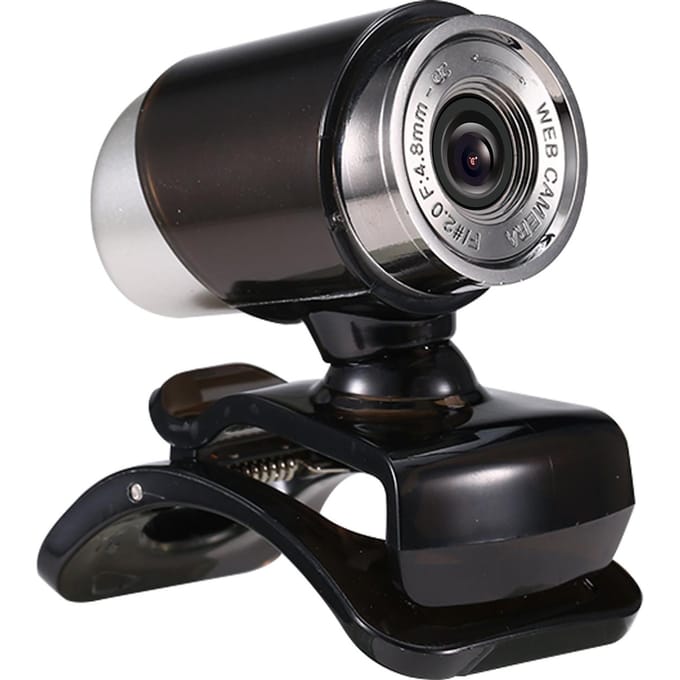 640P Webcam Live Streaming Webcam 360 Graden Draaibaar USB Webcam voor PC Laptop Clip-On Webcam zwart