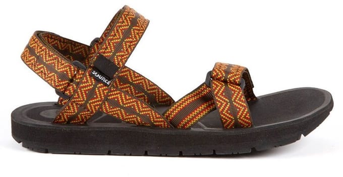 Source Sandalen Stream Heren Eva/polyester Bruin/geel Mt 47