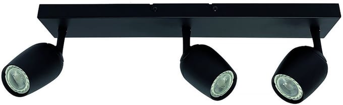 Trova Opbouwspot 3-lichts balk zwart kantelbaar - Modern - Freelight