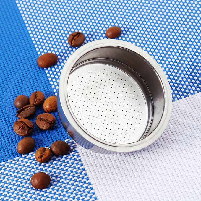 Roestvrij Staal Koffie 2 Kopjes Onder Druk Filtermand Zeef zwart