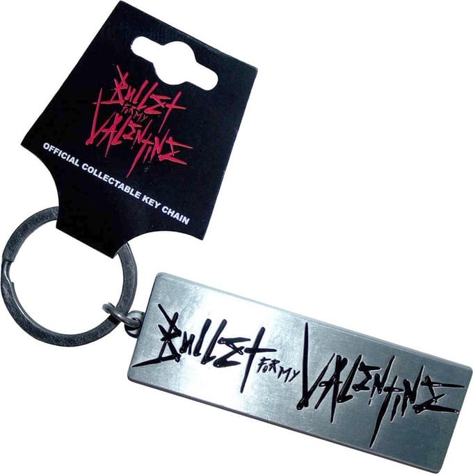 Bullet For My Valentine - Engraved Logo Sleutelhanger - Zilverkleurig