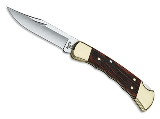 Buck 110 Folding Hunter zakmes, met vinger groeven