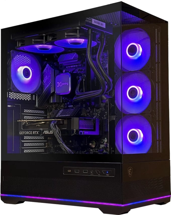 Xgaming Gladiator Gaming PC - Intel Core Ultra 5 250k Plus - Nvidia GeForce RTX 5060 Ti - 32GB DDR5 - 2TB NVME SSD