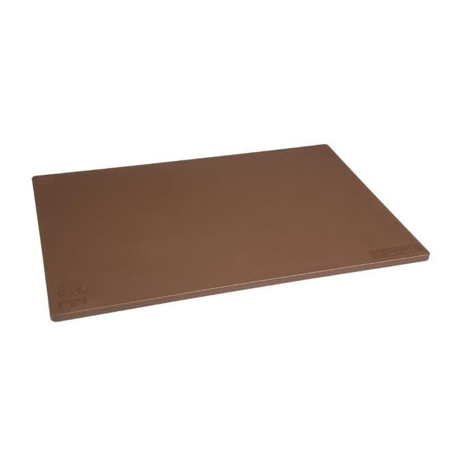Hygiplas Antibacteriële LDPE Snijplank Bruin 450x300x10mm HC857 - Horeca