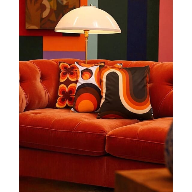 Gek op kussens! Sierkussen retro style #2 | 45 x 45 cm | katoen/polyester