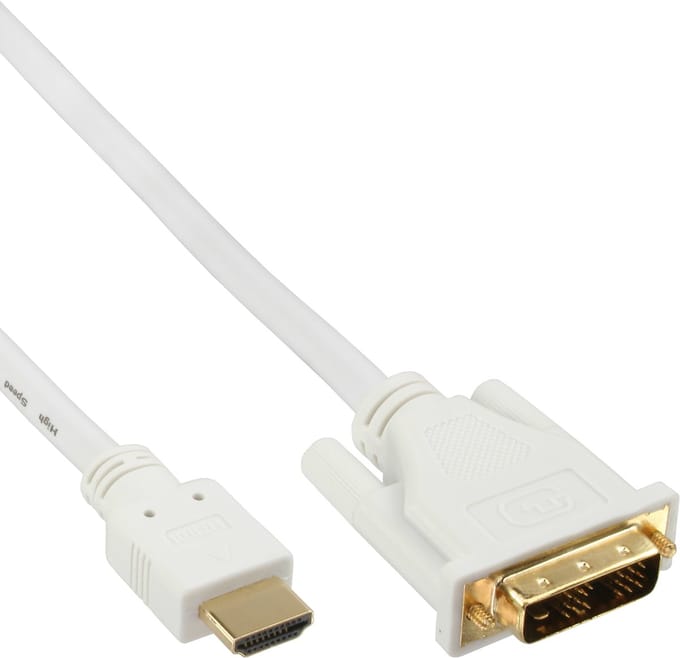 Premium DVI-D Single Link - HDMI kabel / wit - 3 meter