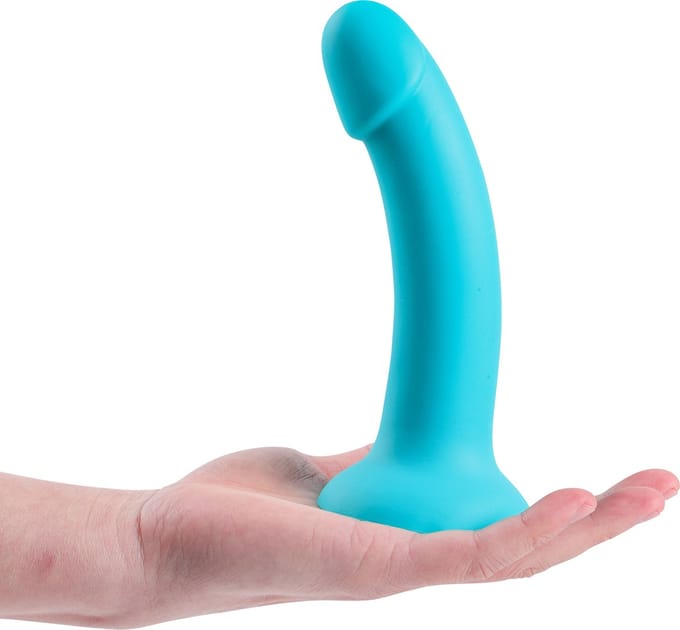 Banoch | Dildo Claes - groen | siliconen met zuignap | 17 cm lang | Ø 3,4 cm