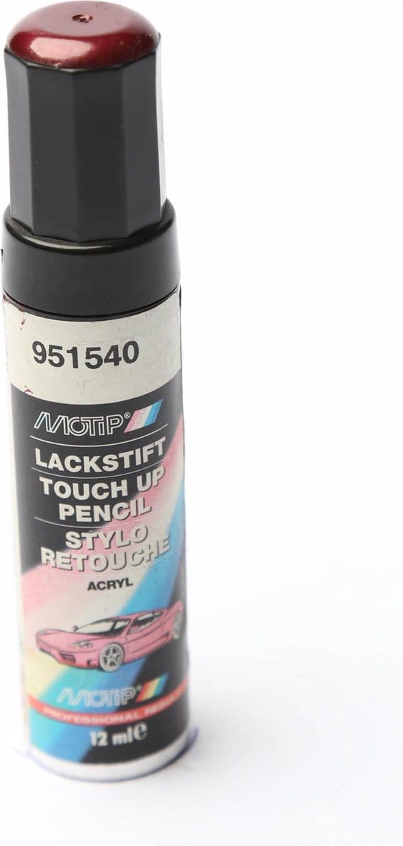 Motip 951540 - Auto lakstift - Rood Metallic - 12 ml