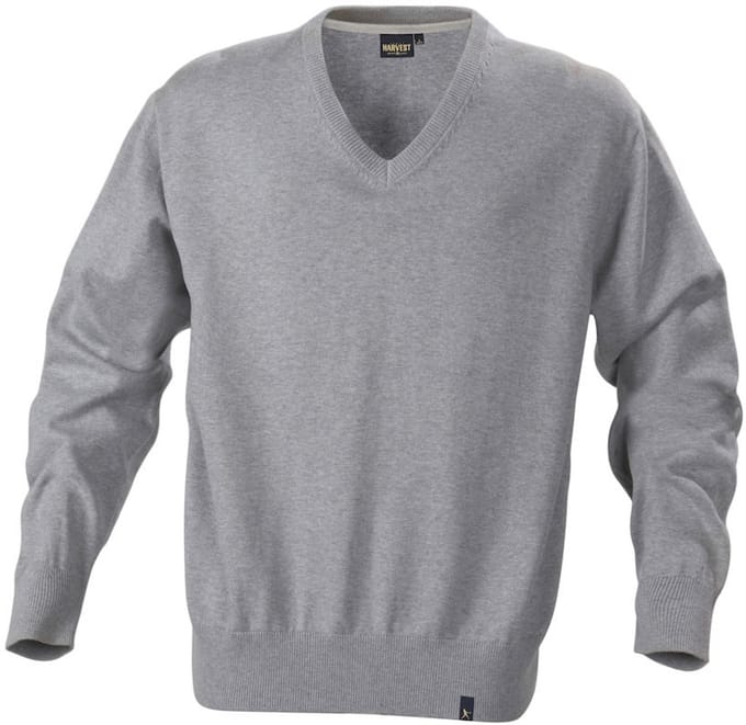 Moderne fijngebreide Heren trui met V-hals katoenen truitje pullover | Maat M