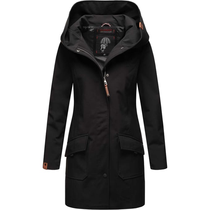 Marikoo dames softshelljas – Mayleen, waterafstotend met capuchon