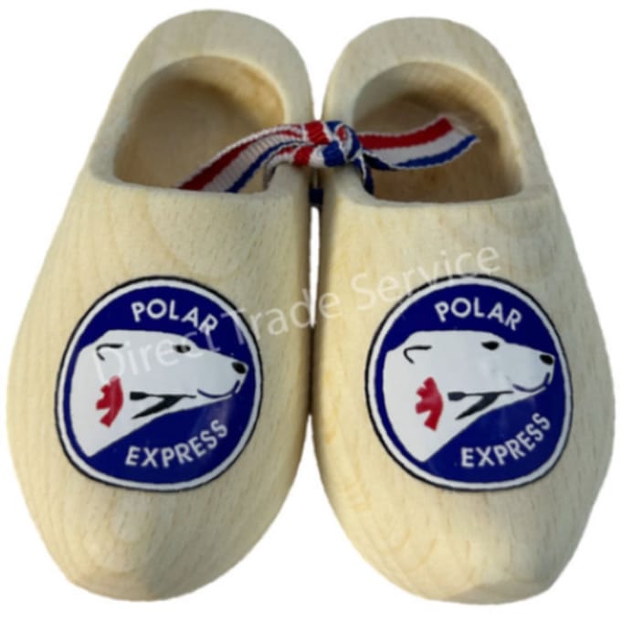 Mini Wooden Clogs Polar Express