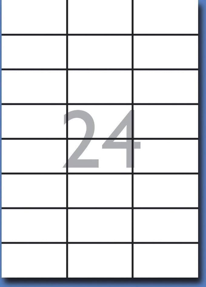 Decadry Etiketten / Labels 70 x 35mm - 100 vel