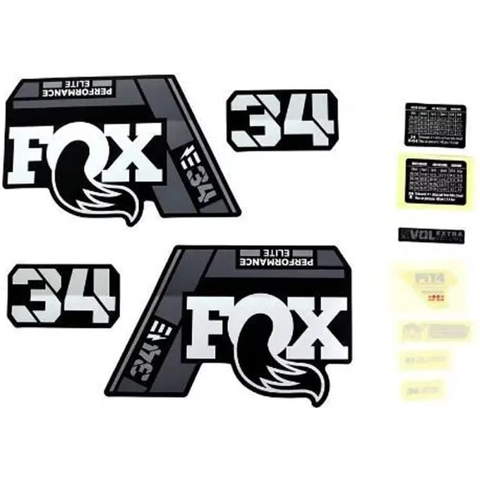 Decalset Fox 2021, 34 SC, P-SE, Logo, Fork