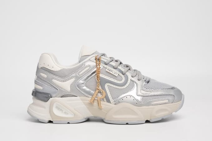 Replay - Destiny W Space - Dames - Sneaker - Zilvergrijs - Maat 40