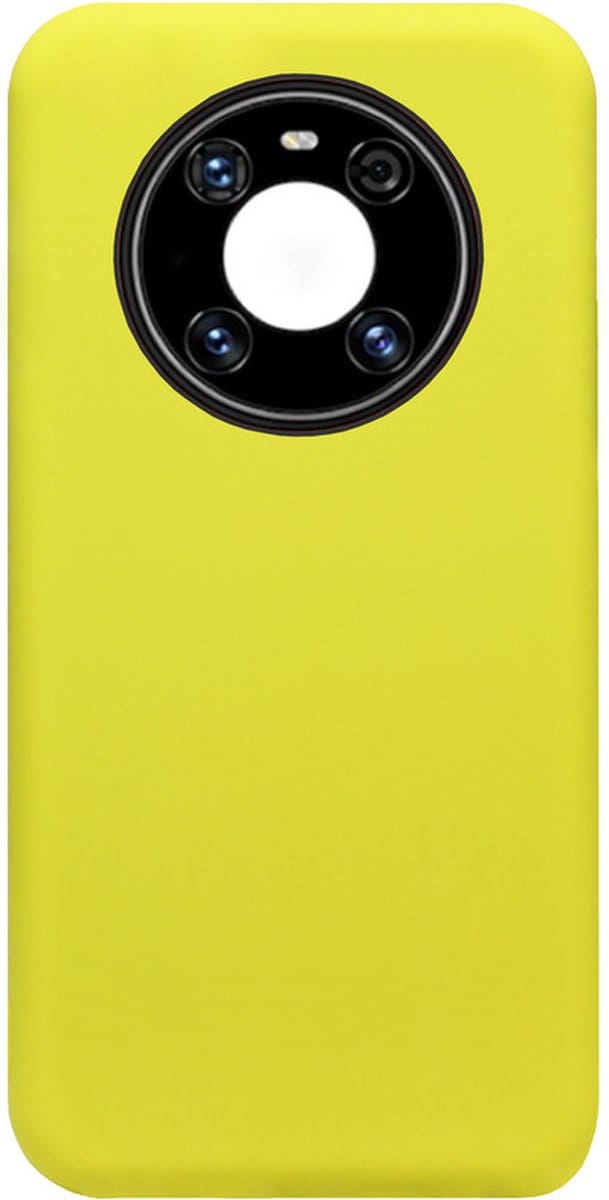 ADEL Siliconen Back Cover Softcase Hoesje Geschikt voor Huawei Mate 40 Pro - Geel