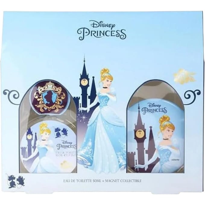 Set Disney: Cinderella, Eau De Toilette, Voor Meisjes, 50 ml + Cinderella, Verzamelmagneet, Voor Meisjes