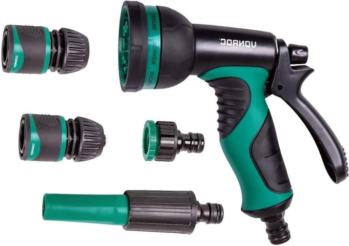 Spuitpistool Set - Tuinsproeier - Tuin Bewateren - 8 Sproei standen - 3/4 Inch - Grijs
