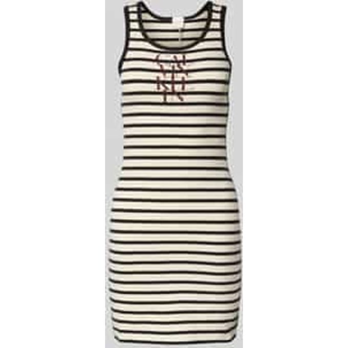 Mini-jurk met labelprint