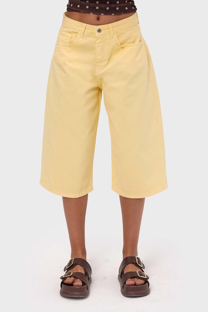 It's Basic - BAGGY BERMUDA SHORT - LEMON