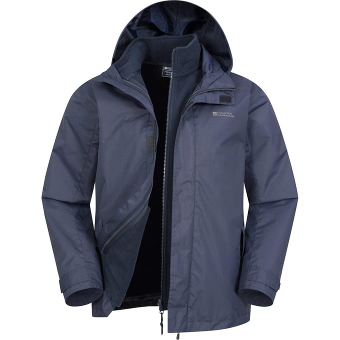 Mountain Warehouse Heren Fell II 3 in 1 jas (Marine)