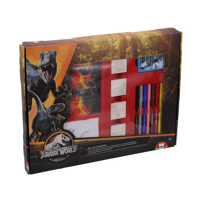 Jurassic World stempeldoos maxi 22-delig.