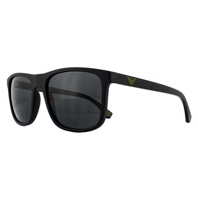 Emporio Armani Zonnebril EA4129 504287 Mat Zwart Grijs Verloop