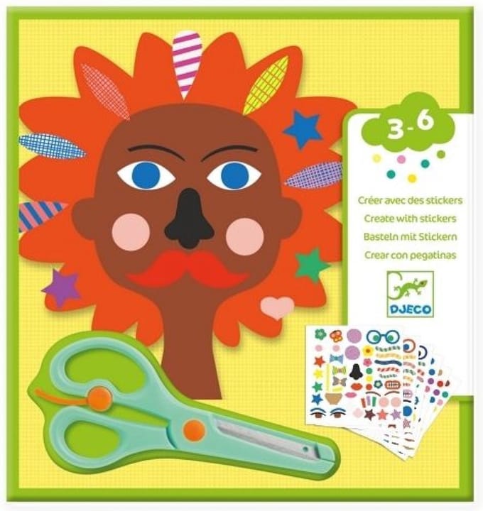 Djeco - Djeco Creëren met Stickers  Kapper