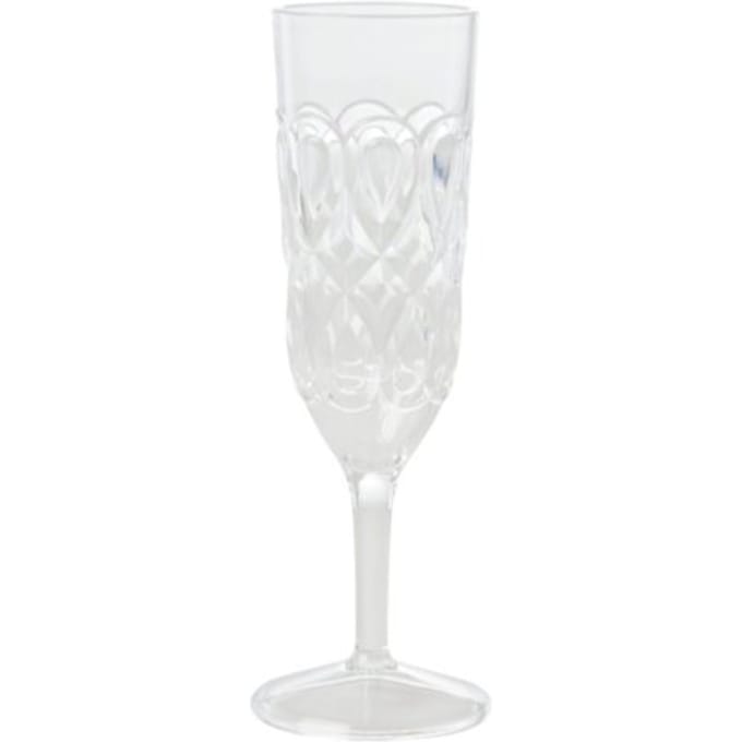 Rice acryl champagneglas medium doorzichtig
