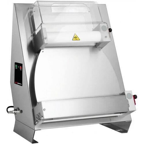 GGM Gastro Teigausroller - für 400mm Pizzateig - Teigdicke 0,5 bis 5,5mm Zilver