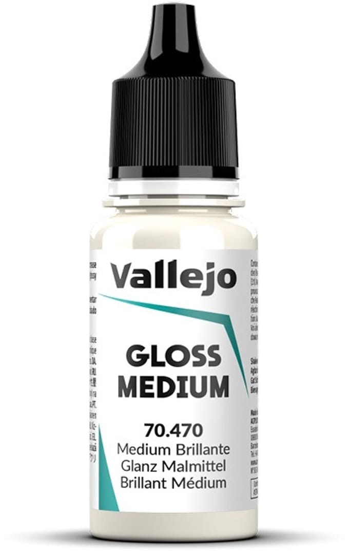 Vallejo Hobbyverf Acrylverf - 70470 Glossy Medium - Acryl Verf flesje - 17 ml