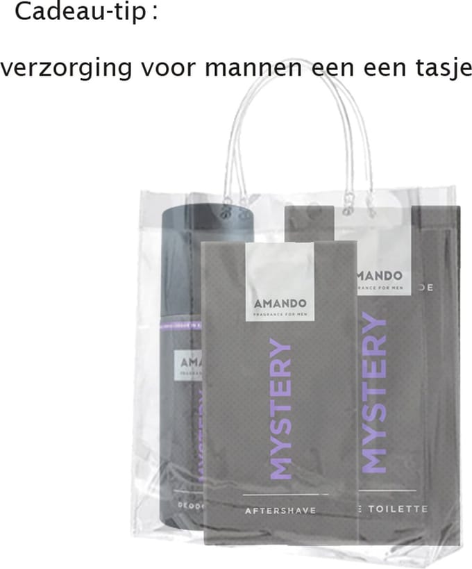 Amando set MYSTERY : Aftershave 100ml , EdT 50ML en Deodorant 150ml