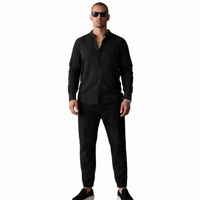 Kledingset Heren Zomer - Blouse - Lange Broek - Overhemd