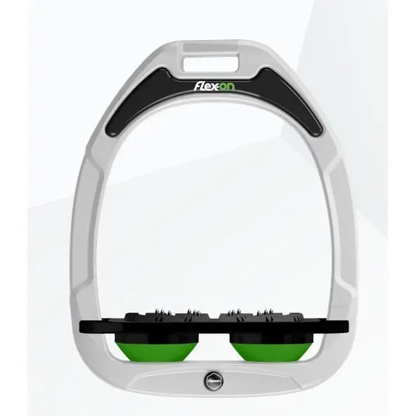 Platte Ultra Grip Beugels Wit/Zwart/Groen Flex-On Green Composite