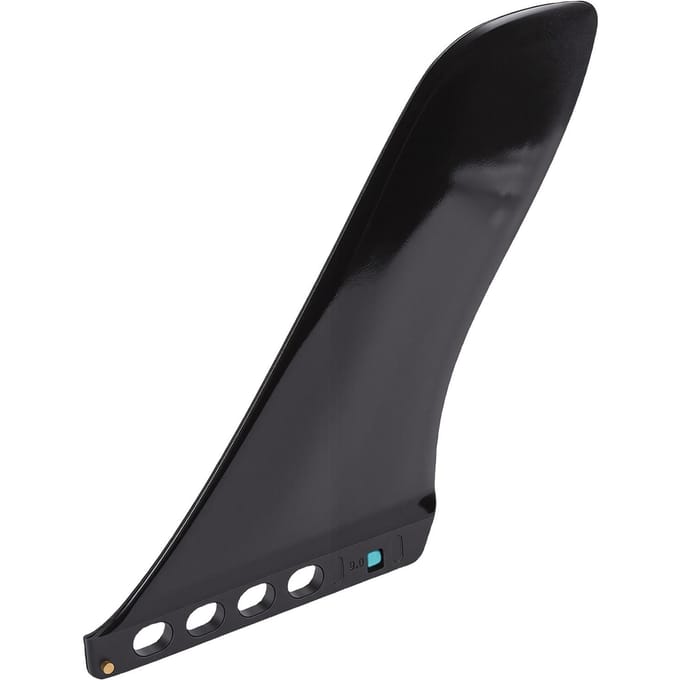 Surfplankvin 9,25 Inch Schroefloze Installatie Nylon Glasvezel Paddleboard Staartvin voor Vervanging Zwart zwart
