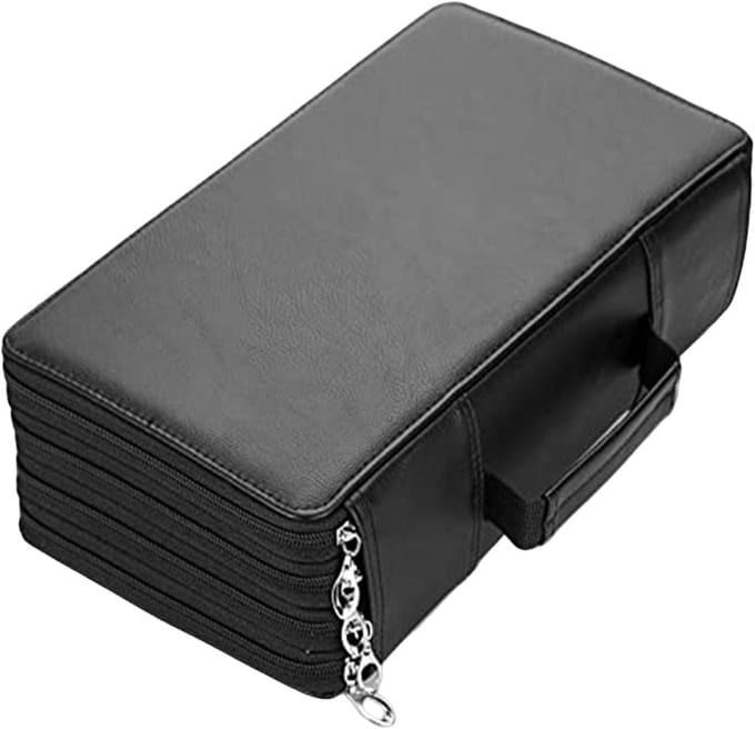 Amazon grensoverschrijdende populaire pu pen gordijn schets multifunctionele schilderen student etui gray