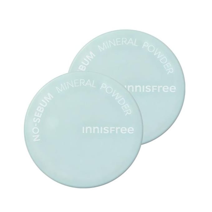 Poudre Minérale No-Sebum Innisfree 5g x 2 pièces white