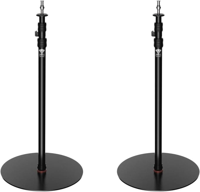 Professionele camera monopod met gewogen basis en instelbare hoogte - 2 stuks/40 cm