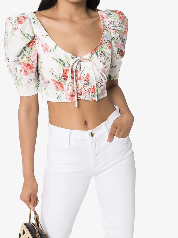 Bellitude Crop Top met Kanten