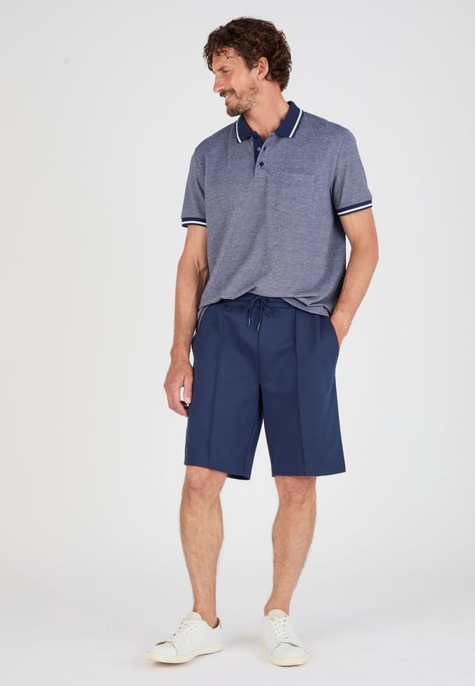 Damart - Short interlock mesh - Heren - Blauw - S