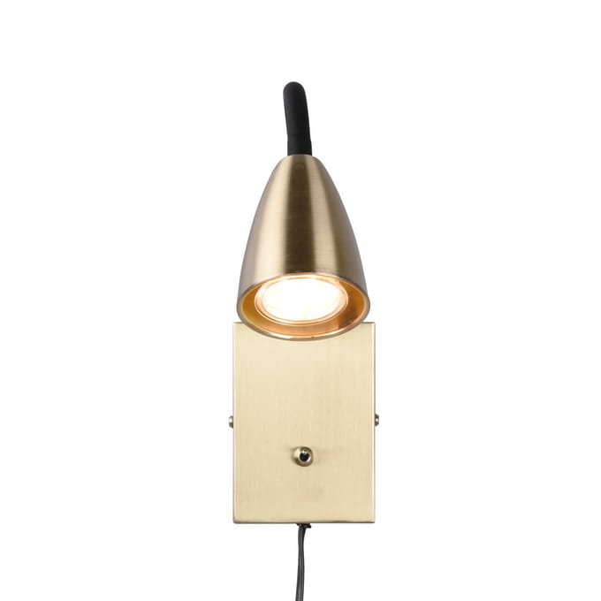 TRIO WANDA - Wandlamp - Messing mat - excl. 1x GU10 4,9 W - Flexibel - Wandmontage - FLEX - Connect