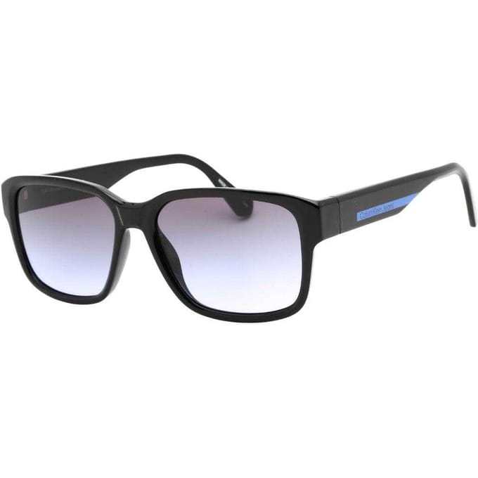 Calvin Klein Vierkante zonnebril heren (Zwart/Violet)