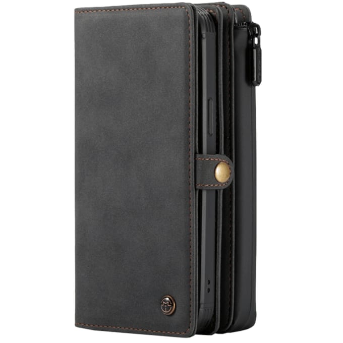 Caseme iPhone 12 Pro Max 2 in 1 Luxury Wallet  Zwart