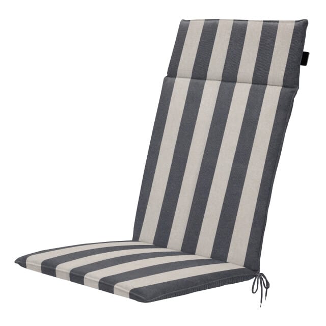 Madison - Tuintstoelkussen Hoge Rug Amora - Grijs - 120x50x4cm