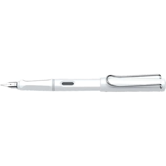 Lamy vulpen, model safari wit, met medium penpunt