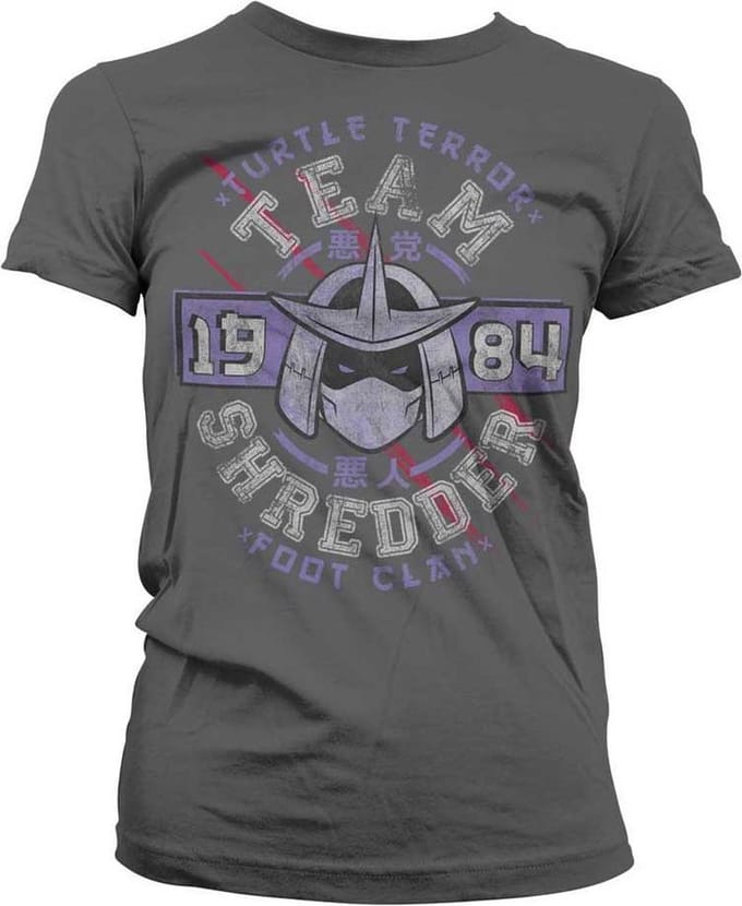 Teenage Mutant Ninja Turtles Dames Tshirt -M- Team Shredder Grijs