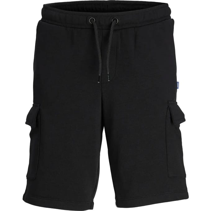 JACK&JONES JUNIOR JPSTBRADLEY SWEAT CARGO SHORTS SN JNR Jongens Broek - Black